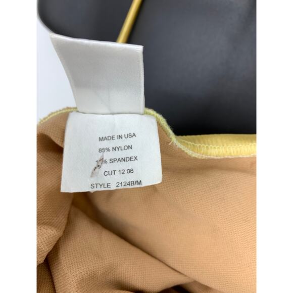 Vintage 90s Ujena Bikini Swimsuit Womens Sz Medium Gold Metallic - Picture 4 of 5